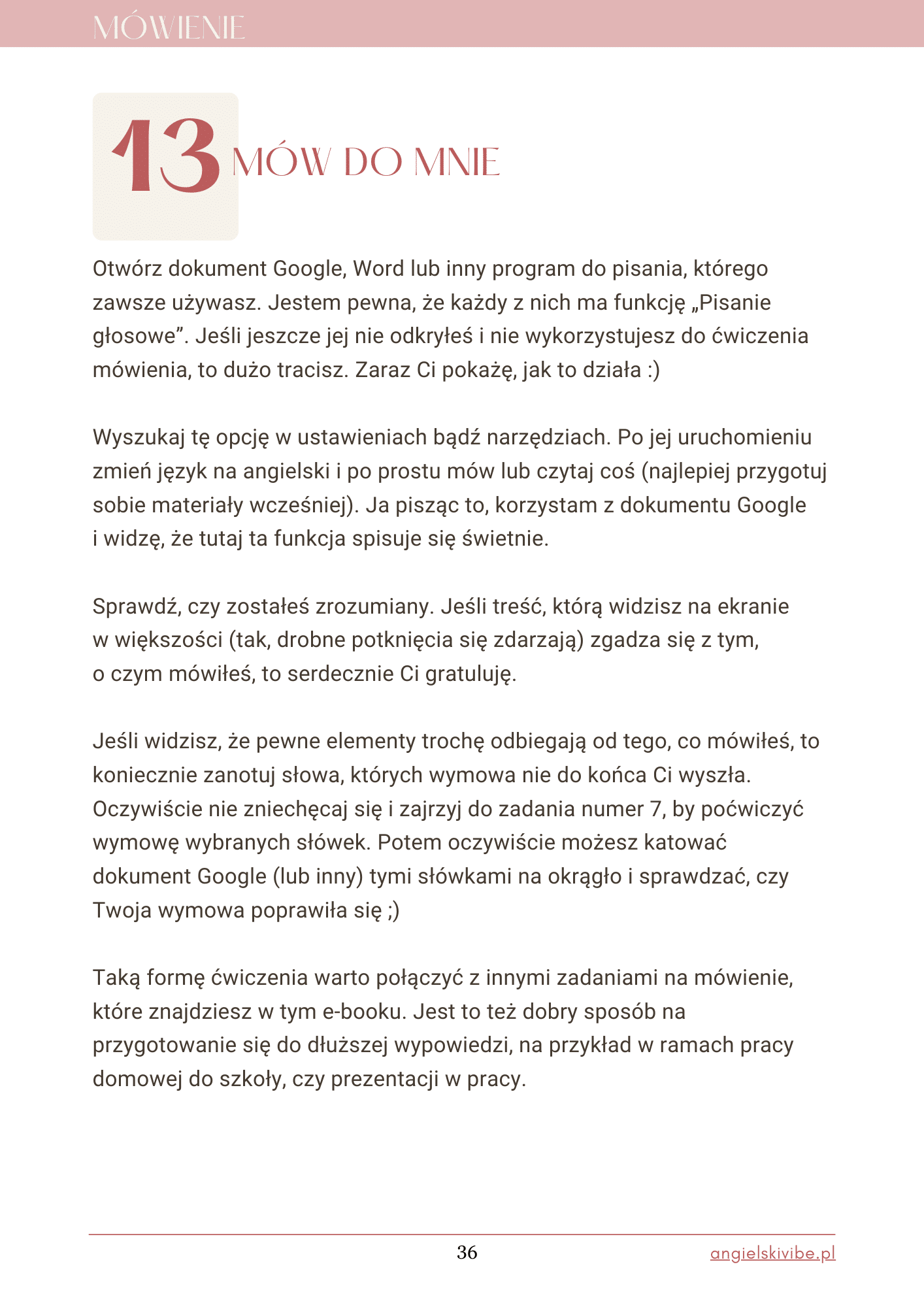 Językowa moc - Angielski Vibe - Mówienie