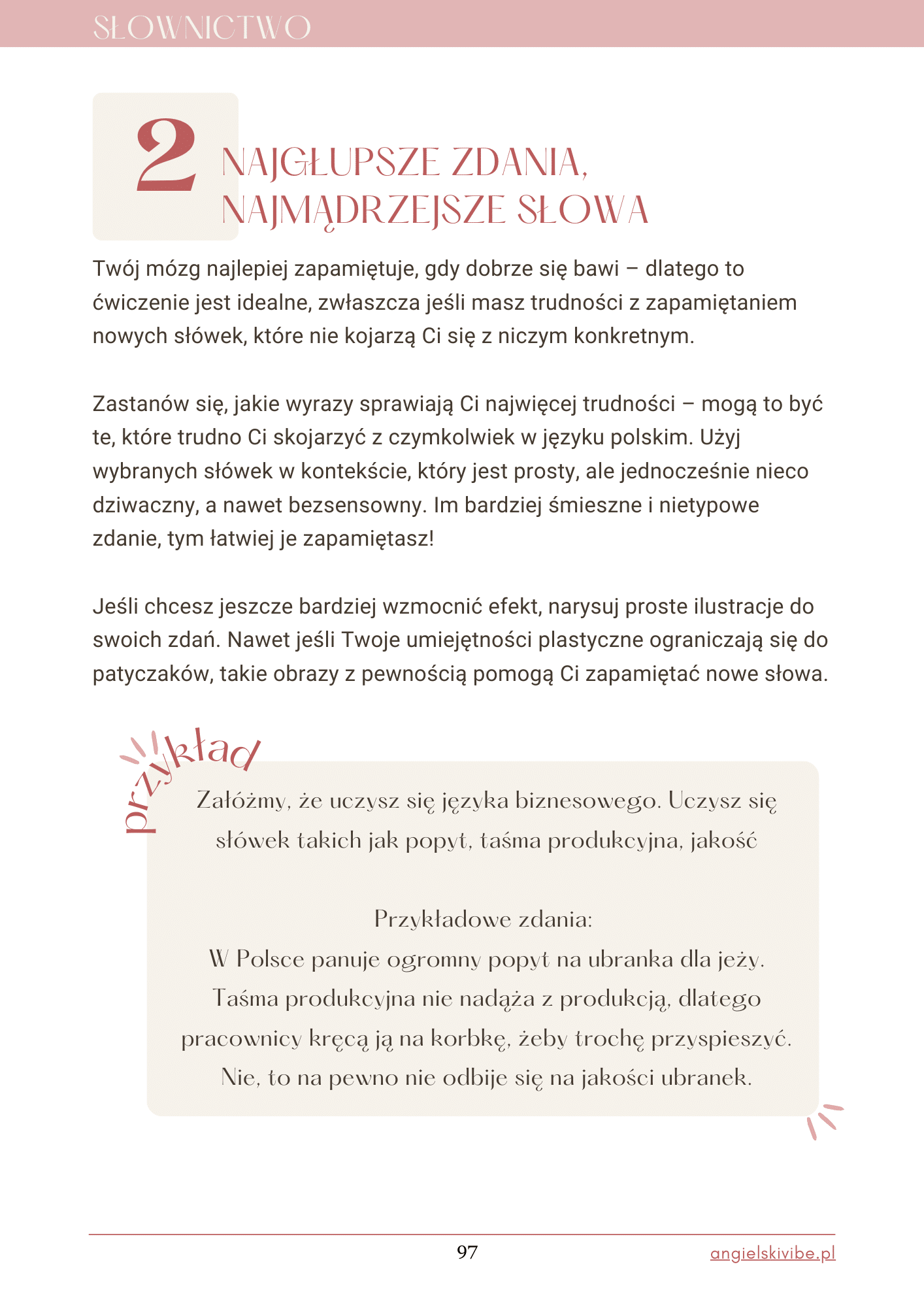 Językowa moc - Angielski Vibe - Słownictwo